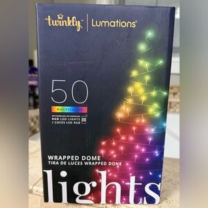 Twinkly Lumations 50 RGB LED APP CONTROLLED Wrapped Dome LIGHTS 16.3 ft